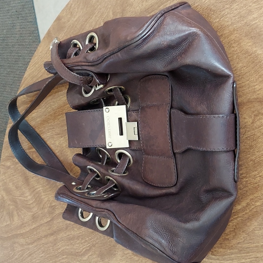 Jimmy Choo Ramona Tote Leather Bag - Picture 10 of 16